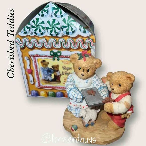 Enesco Cherished Teddies Sugar & Spice “A Dash of Love To Warm Your Heart” - REA - Picture 1 of 9